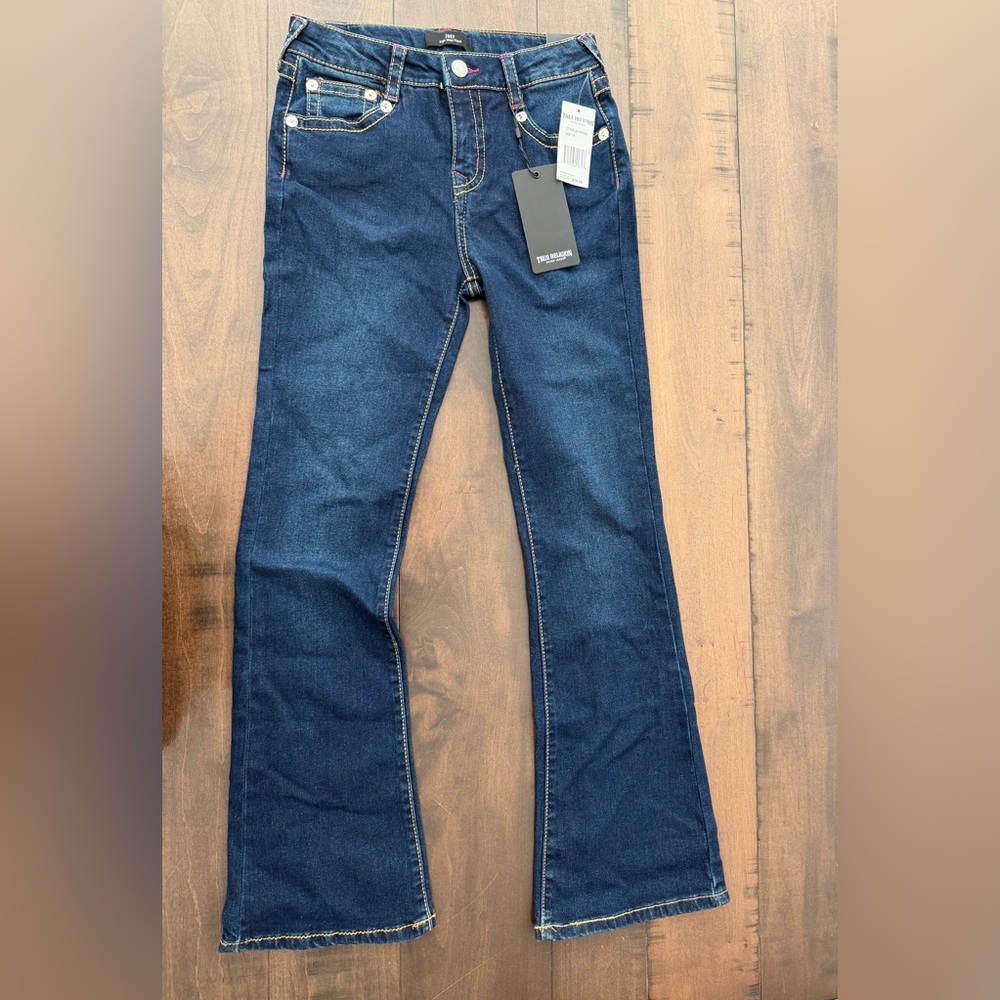 Girls True Religion High Rise Flare Jeans